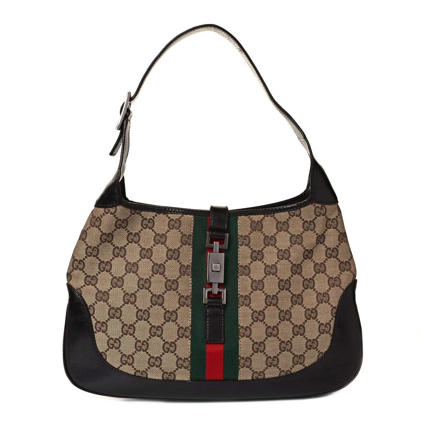 Monogram Web Jackie O Hobo Dark Brown