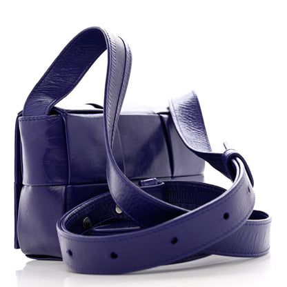 Bottega Veneta Crinkled Lambskin Maxi Intrecciato Extra Mini Cassette Crossbody Bag Unicorn 3 of 11