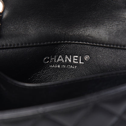 Chanel Lambskin Quilted Extra Mini Rectangular Flap Black 6 of 15