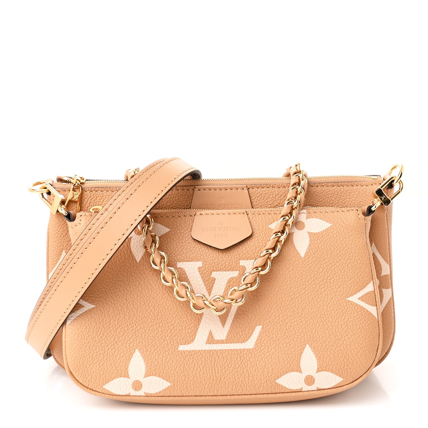 Louis Vuitton Empreinte Monogram Giant Multi Pochette Accessories Arizona Creme 1 of 11