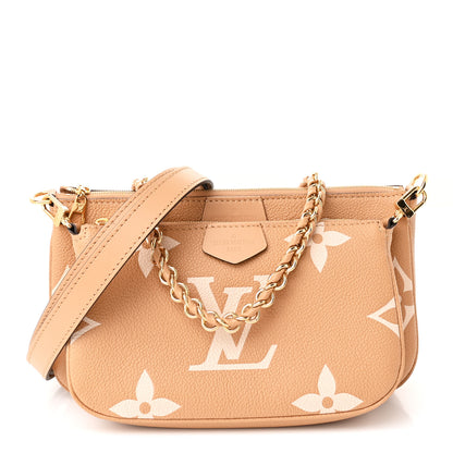 Louis Vuitton Empreinte Monogram Giant Multi Pochette Accessories Arizona Creme 1 of 11