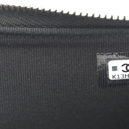 Chanel Lambskin Quilted Studded CC Zip Card Holder Black 7 of 8