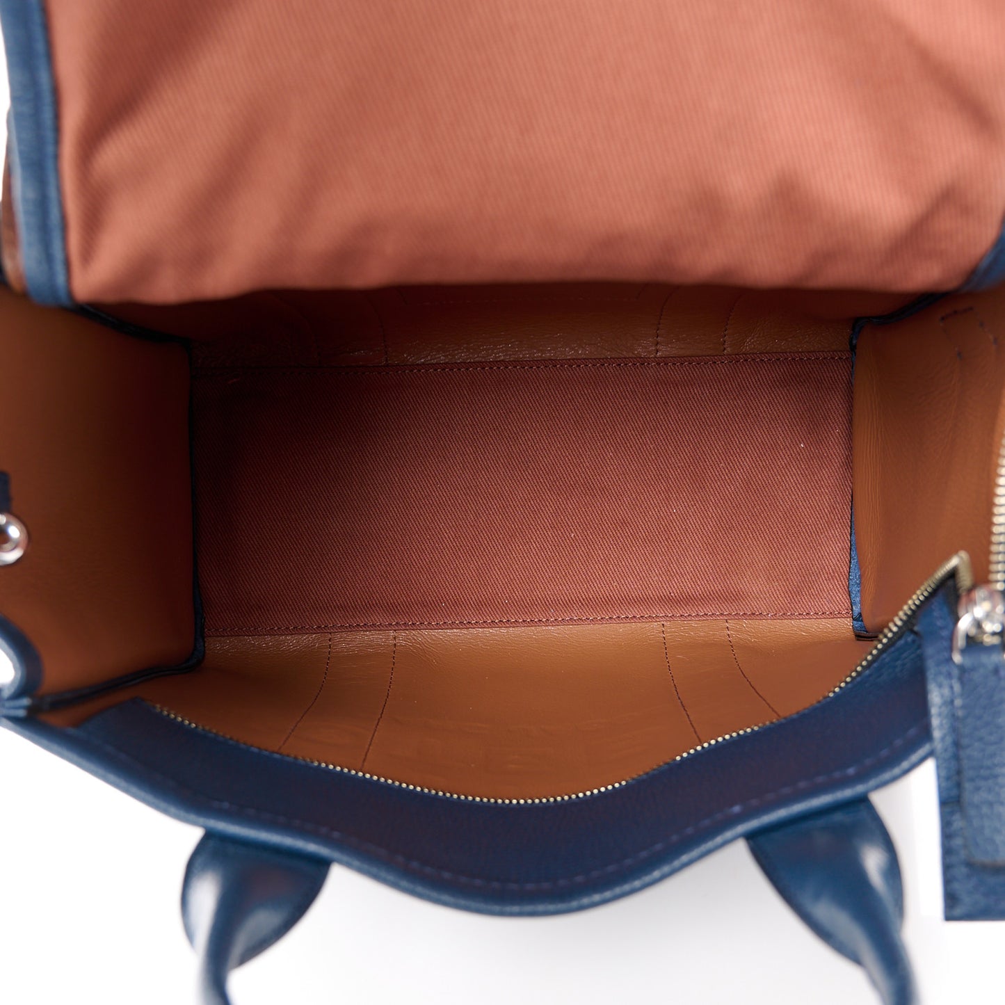 Grained Calfskin Medium The Tote Bag Blue