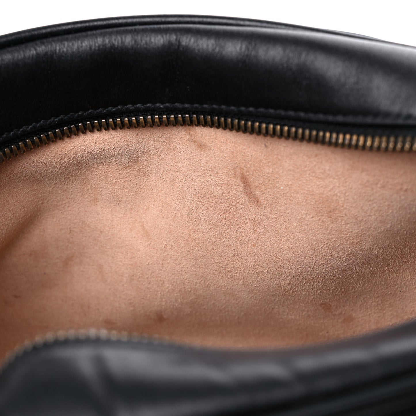 Calfskin Matelasse Small GG Marmont Chain Shoulder Bag Black