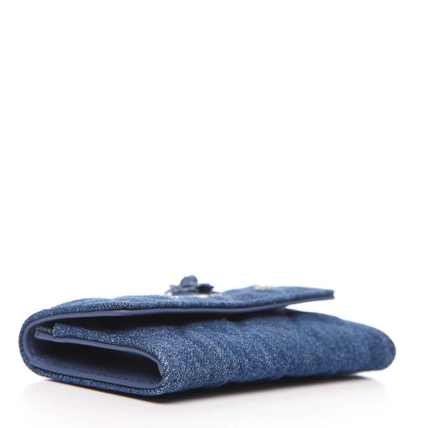 Denim Camelia Charms Card Holder Blue