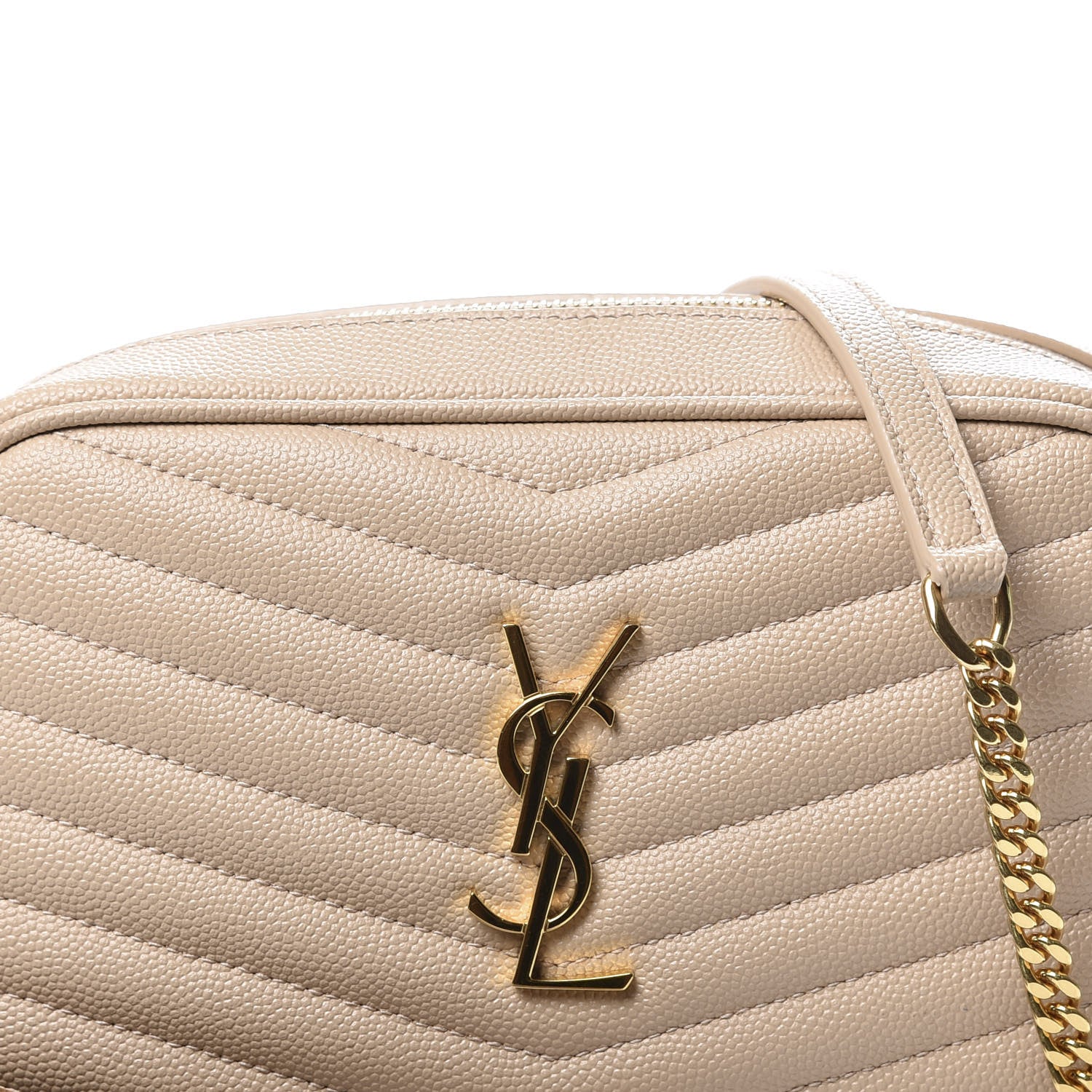 Saint Laurent Grain De Poudre Matelasse Monogram Mini Lou Camera Bag New Powder 9 of 9