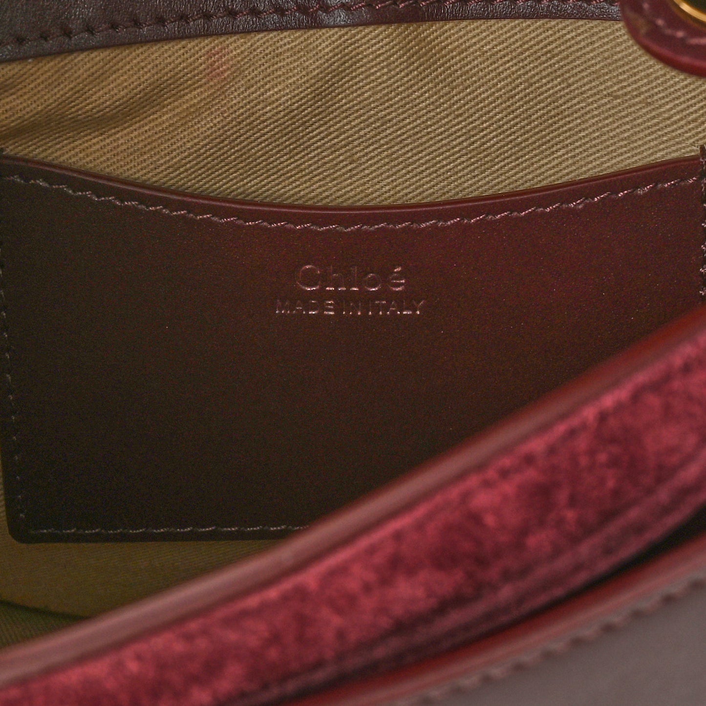Calfskin Small Tess Bag Burnt Brown