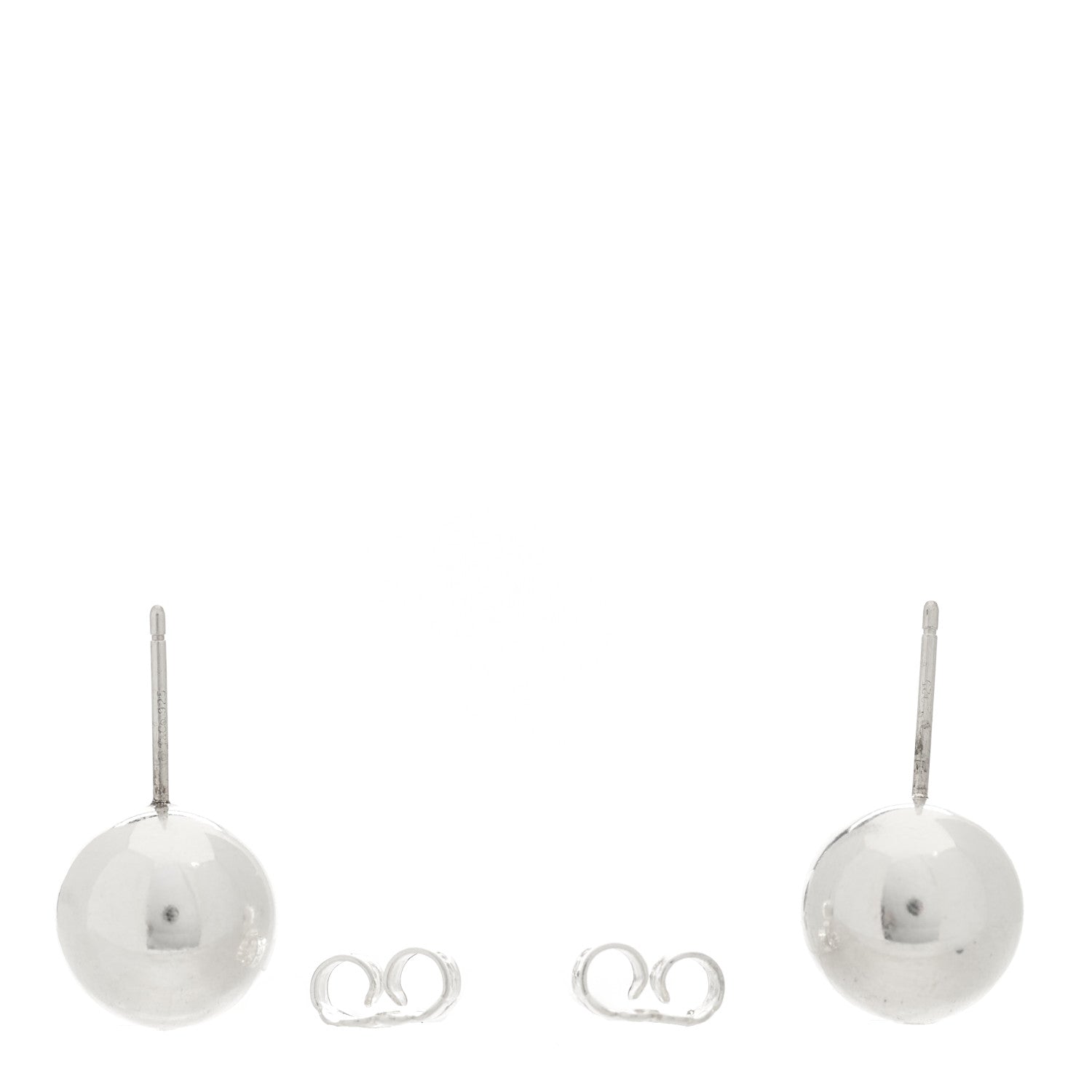 Tiffany Sterling Silver 10mm HardWear Ball Earrings 3 of 3