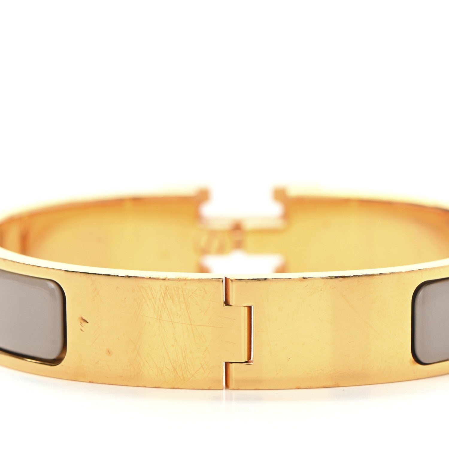 Hermes Enamel Narrow Clic Clac H Bracelet PM Marron Glace 4 of 6