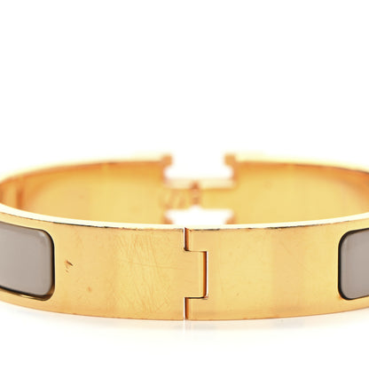 Hermes Enamel Narrow Clic Clac H Bracelet PM Marron Glace 4 of 6