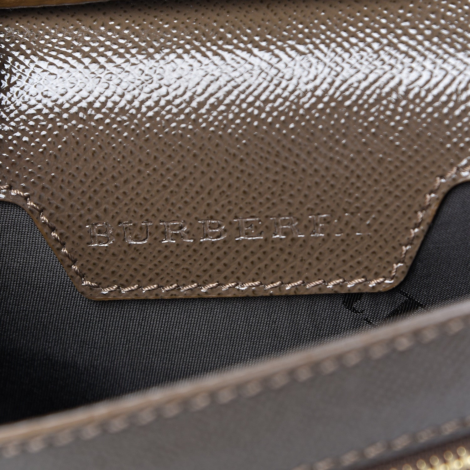 Burberry Patent London Crossbody Bag Brown 6 of 16