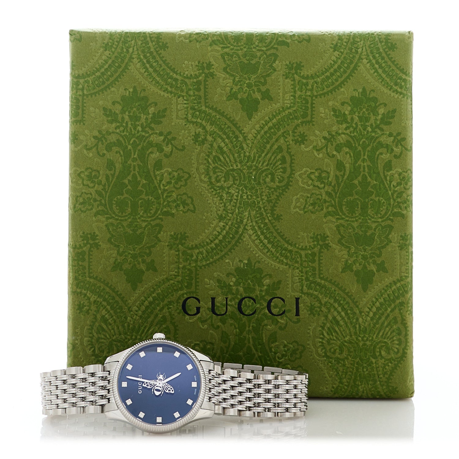 Gucci Stainless Steel 29mm G-Timeless Bee Quartz Watch Black 5 of 5