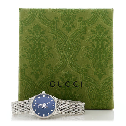 Gucci Stainless Steel 29mm G-Timeless Bee Quartz Watch Black 5 of 5