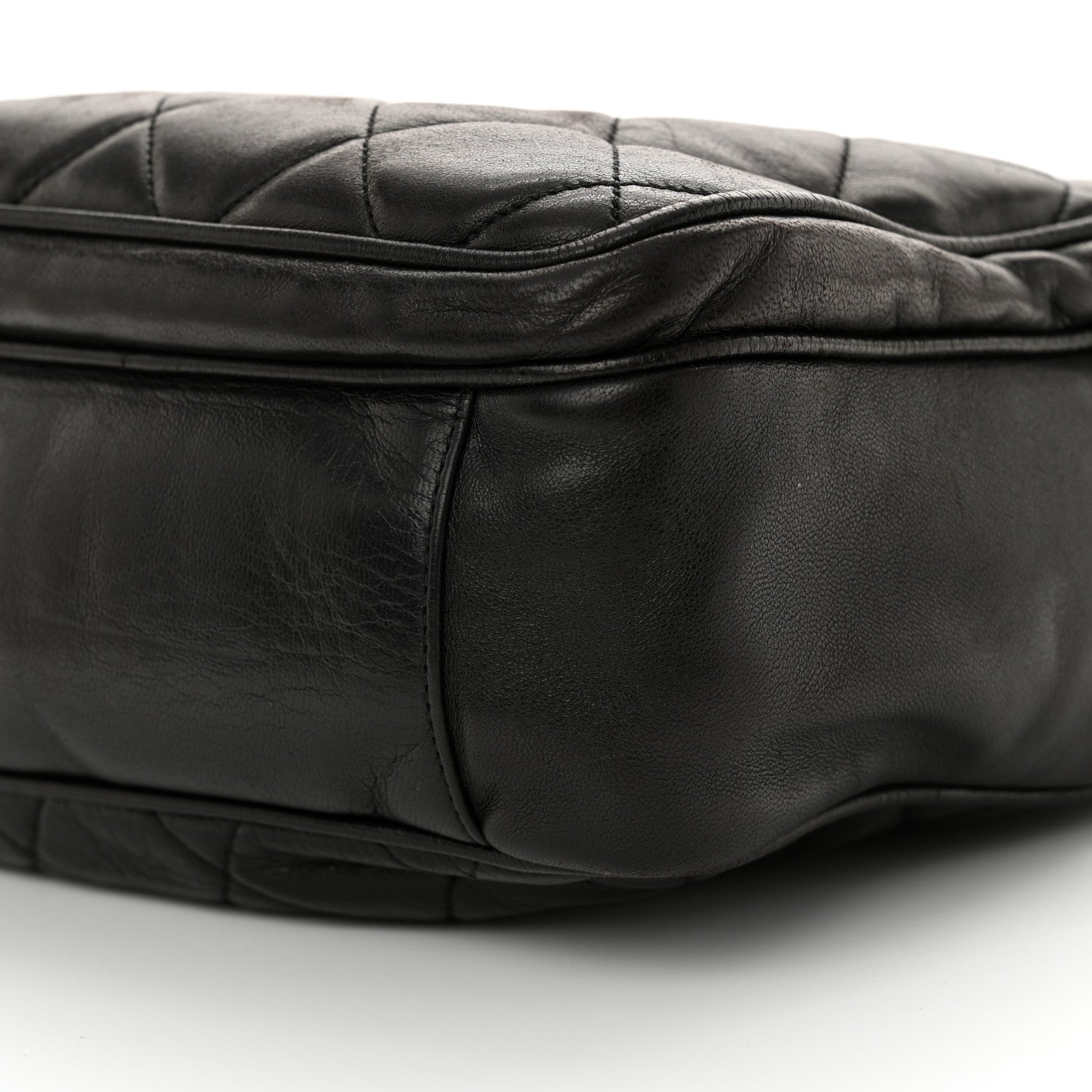 Chanel Lambskin Quilted CC Shoulder Bag Black 10 of 11