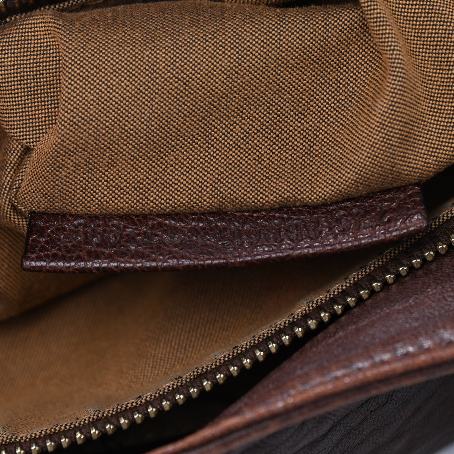 Crinkled Lambskin Mia Tote Cognac