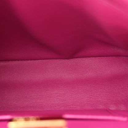 Fendi Nappa Mini Peekaboo Iconic Satchel Magenta 6 of 11
