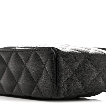Chanel Caviar Quilted Top Handle Slim Vanity With Chain Black 10 of 10