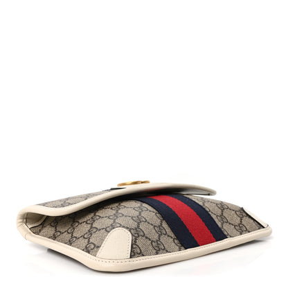 Gucci GG Supreme Monogram Web Small Ophidia Belt Bag 90 36 Beige Ebony White 4 of 10