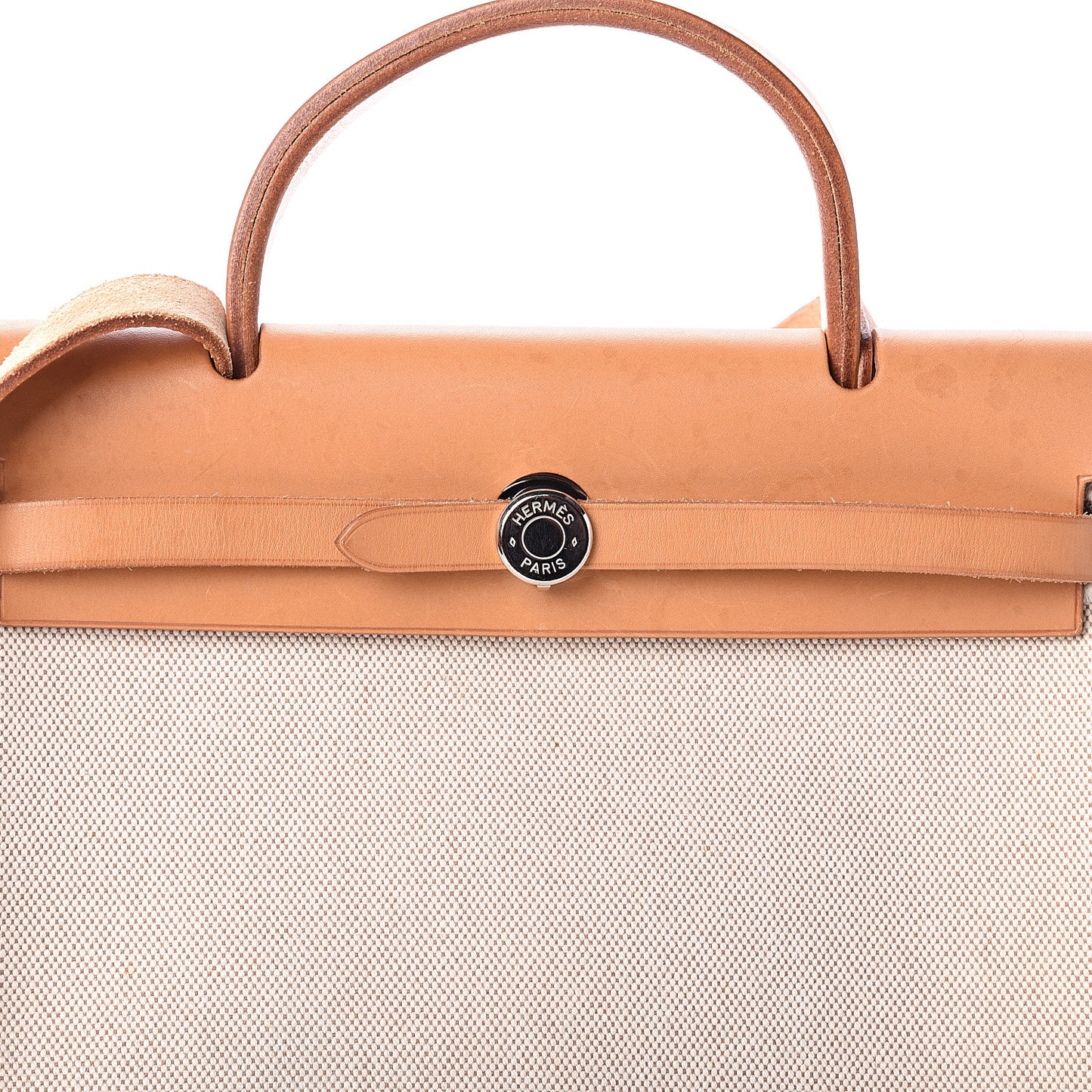 Toile Vache Calfskin Herbag 30 PM Natural