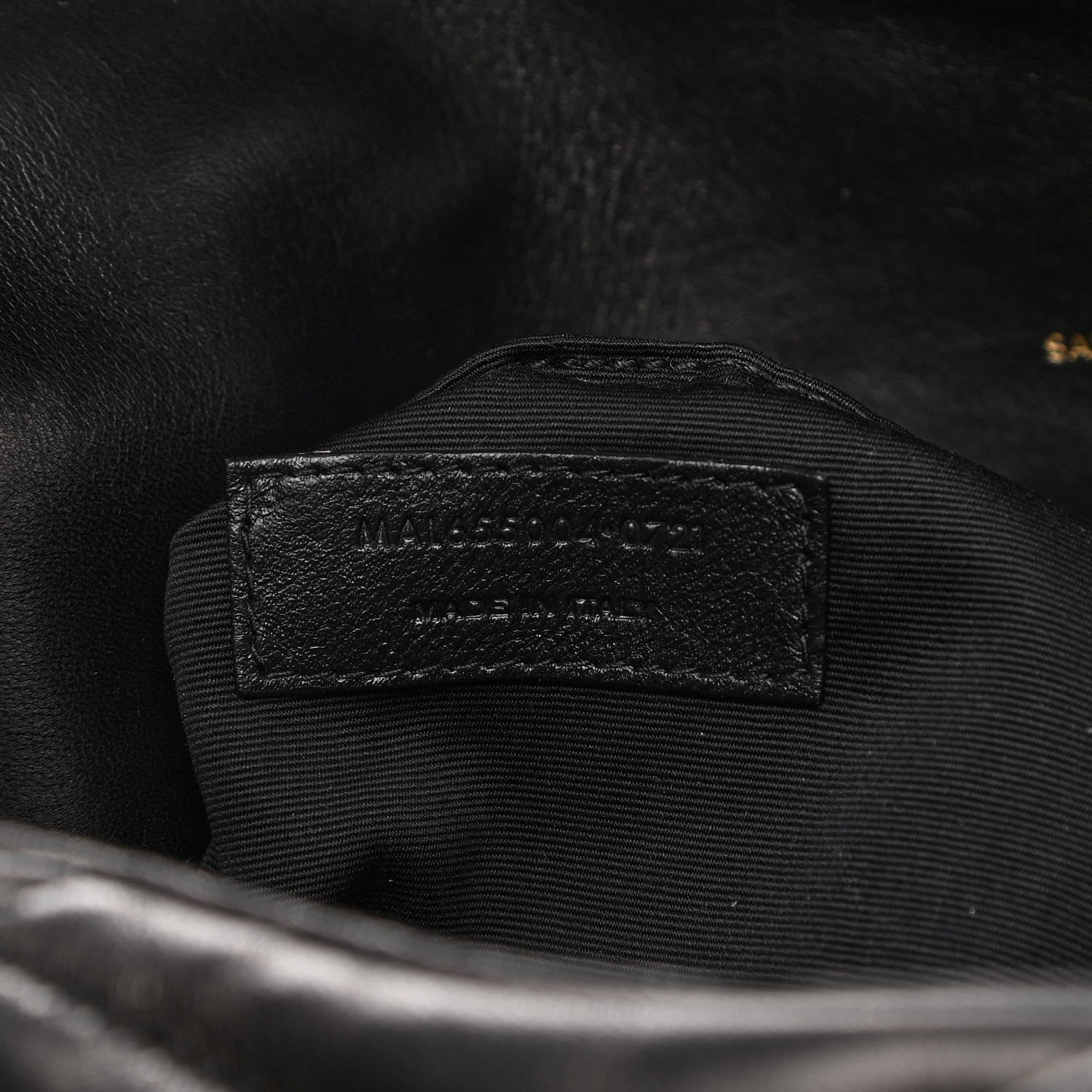 Saint Laurent Lambskin Quilted Sade Puffer Envelope Clutch Black 7 of 9