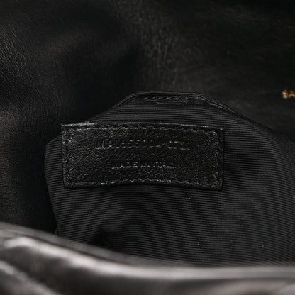 Saint Laurent Lambskin Quilted Sade Puffer Envelope Clutch Black 7 of 9