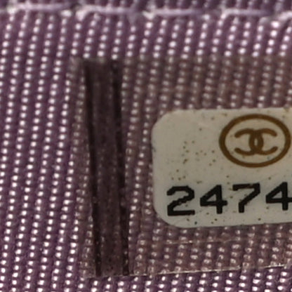 Chanel Iridescent Lambskin Quilted Reissue Wallet On Chain WOC Light Purple 8 of 12