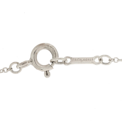 Tiffany Sterling Silver Paloma Picasso Hammered Sideways Cross Pendant Necklace 5 of 5