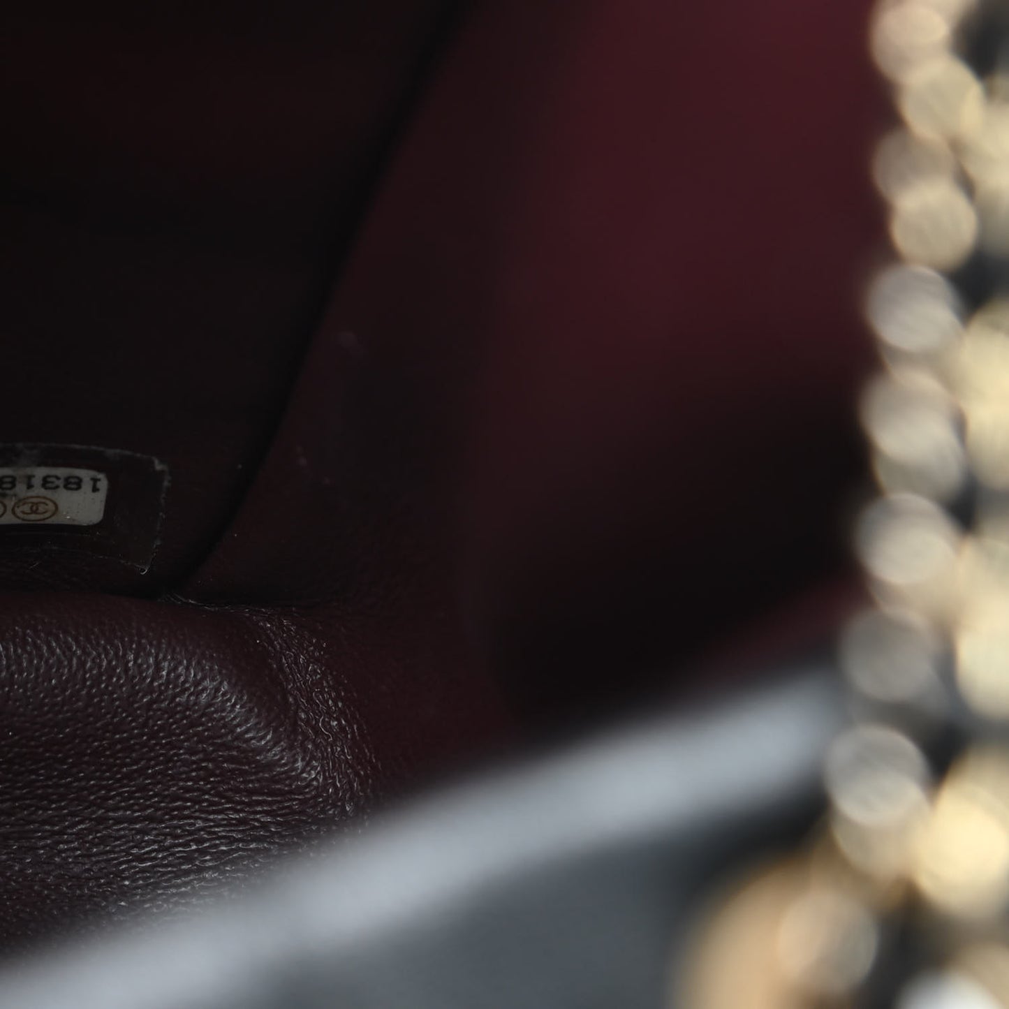 Lambskin Quilted Medium Diamond CC Flap Black