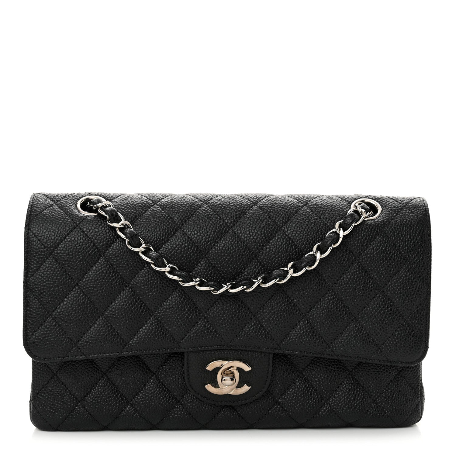 Chanel Caviar Quilted Medium Double Flap Black 1 of 11