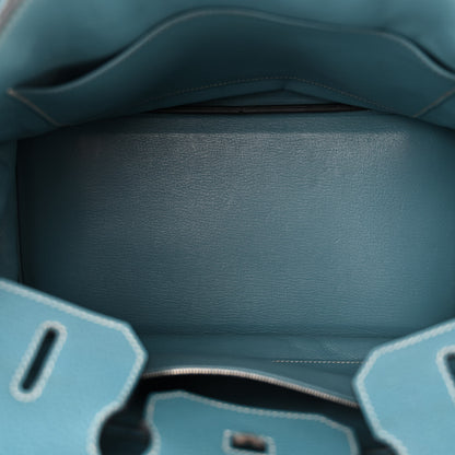 Hermes Togo Birkin 35 Blue Jean 5 of 12
