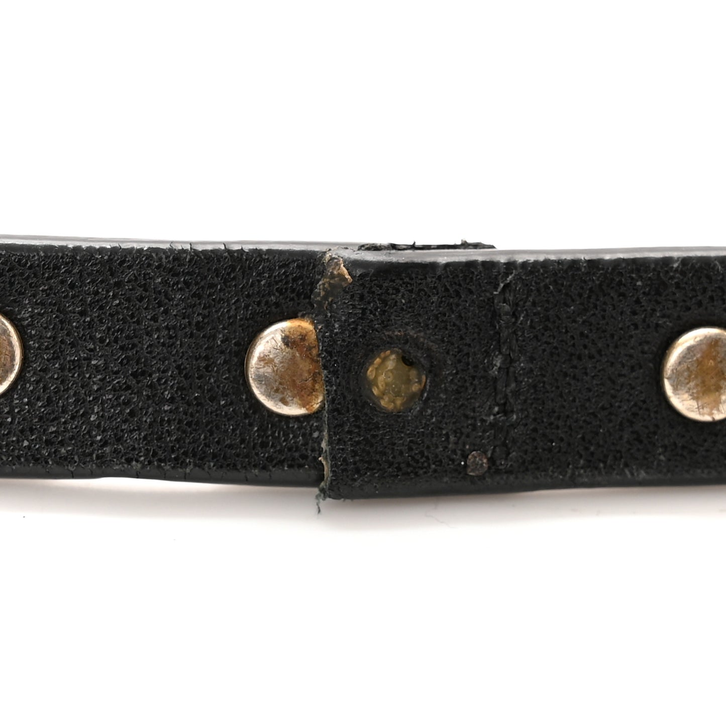 Vitello Rockstud Dome Satchel Black
