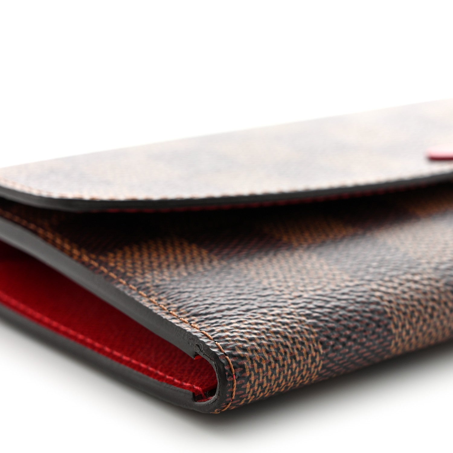 Louis Vuitton Damier Ebene Emilie Wallet Red 8 of 13
