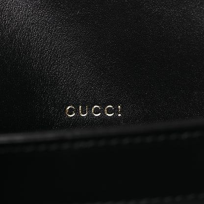 Gucci Vintage Rice Canvas Plutone Calfskin Horsebit 1955 Shoulder Bag Beige Blue 6 of 13
