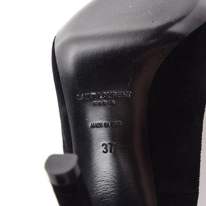 Saint Laurent Velvet Anja 105 Pumps 37 Black 8 of 10
