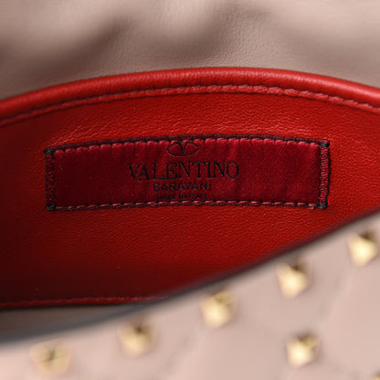 Valentino Garavani Nappa Small Rockstud Spike Shoulder Bag Poudre 5 of 7