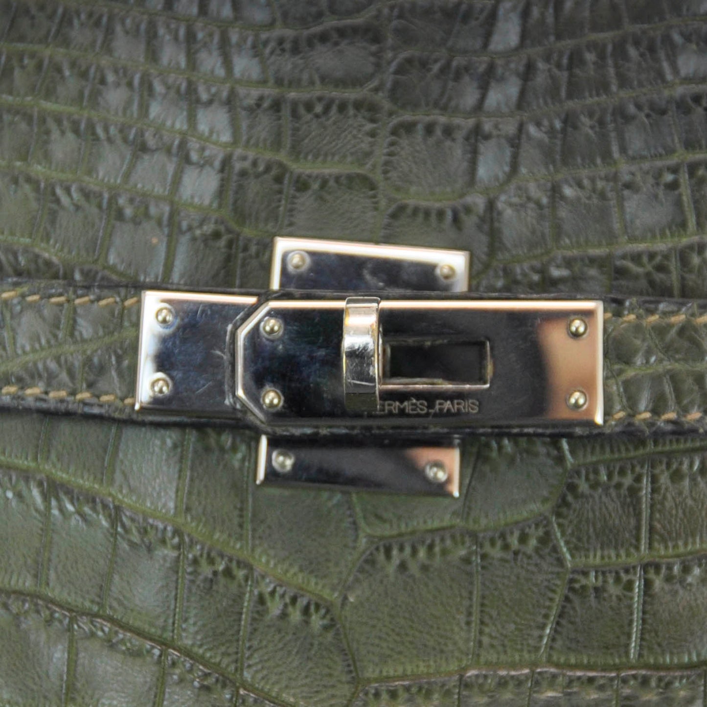 Matte Alligator SO KELLY 22 Green