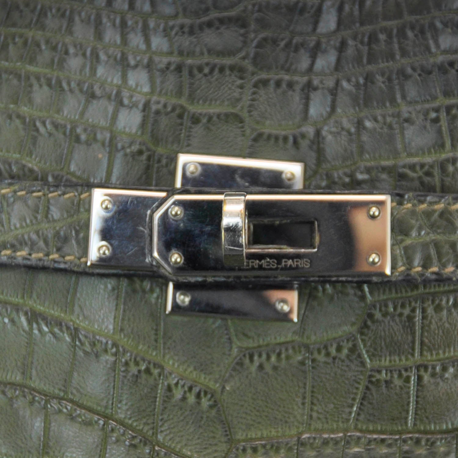 Hermes Matte Alligator SO KELLY 22 Green 5 of 8