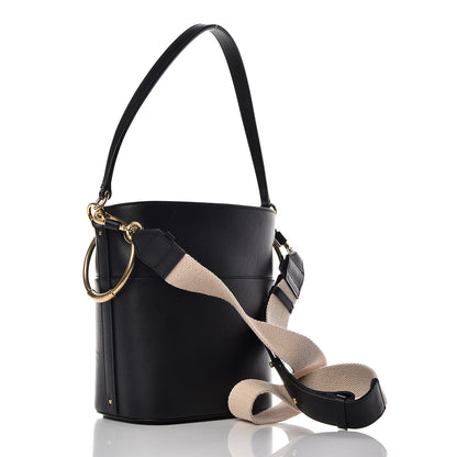 Chloe Smooth Calfskin Small Roy Bucket Bag Black 3 of 12