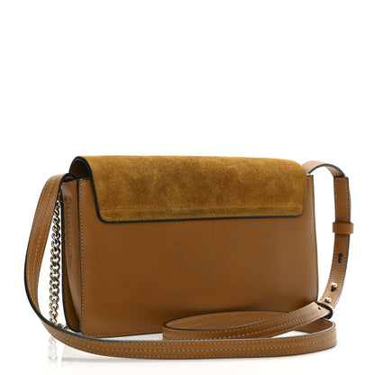 Chloe Suede Calfskin Small Faye Shoulder Bag Mustard Brown 3 of 11