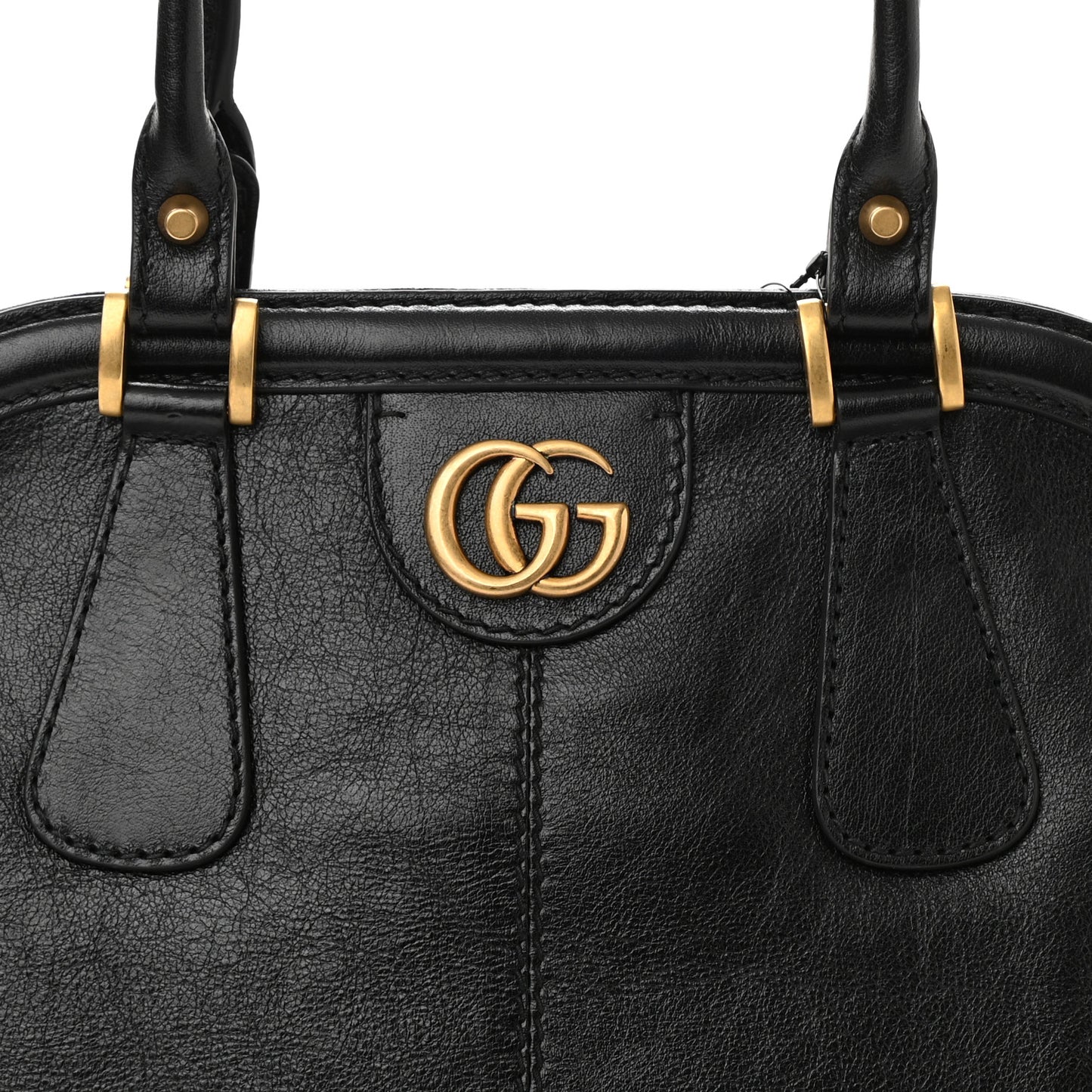 Calfskin Large Re(Belle) Top Handle Bag Black
