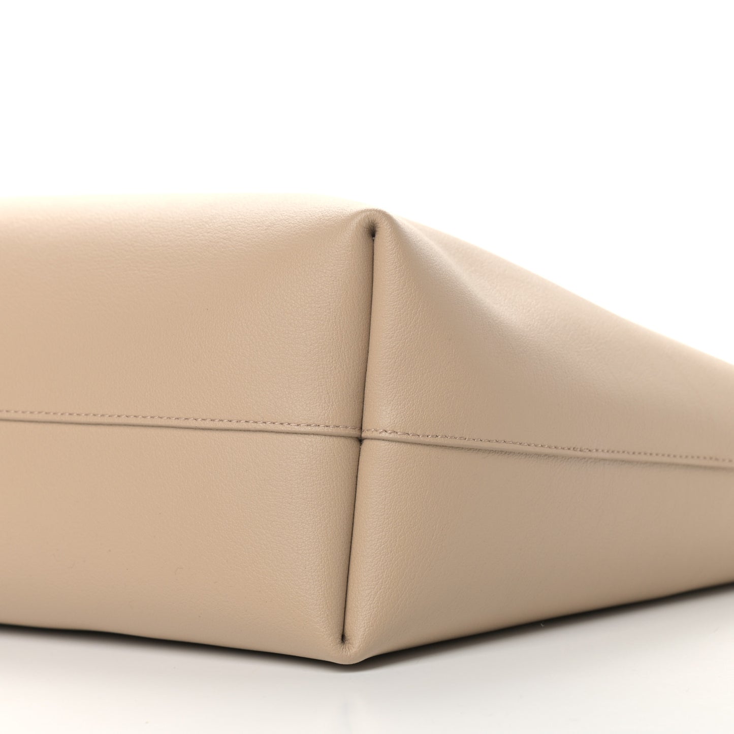 Calfskin Large Shopping Tote Nude Powder