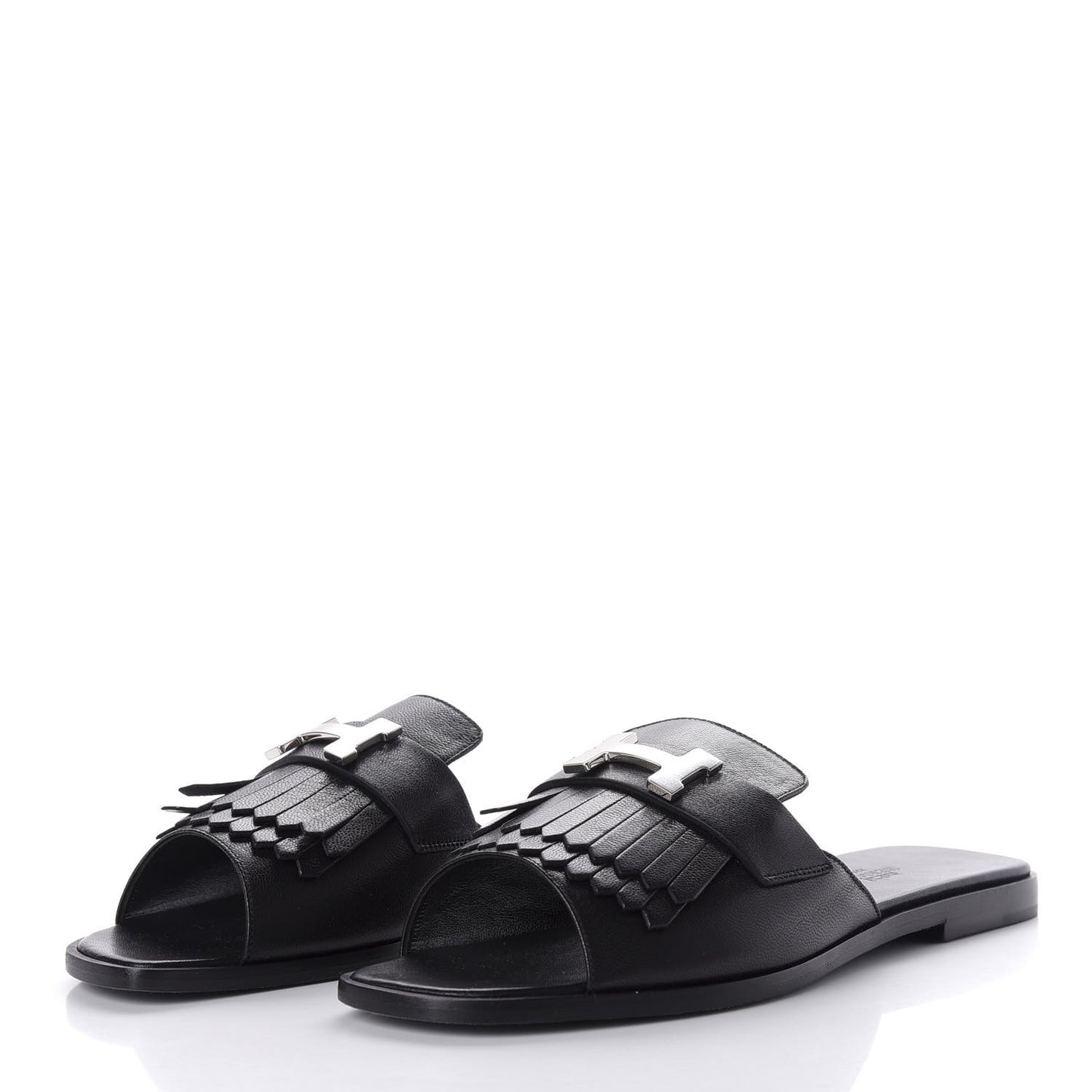 Goatskin Auteuil Sandals 38.5 Black