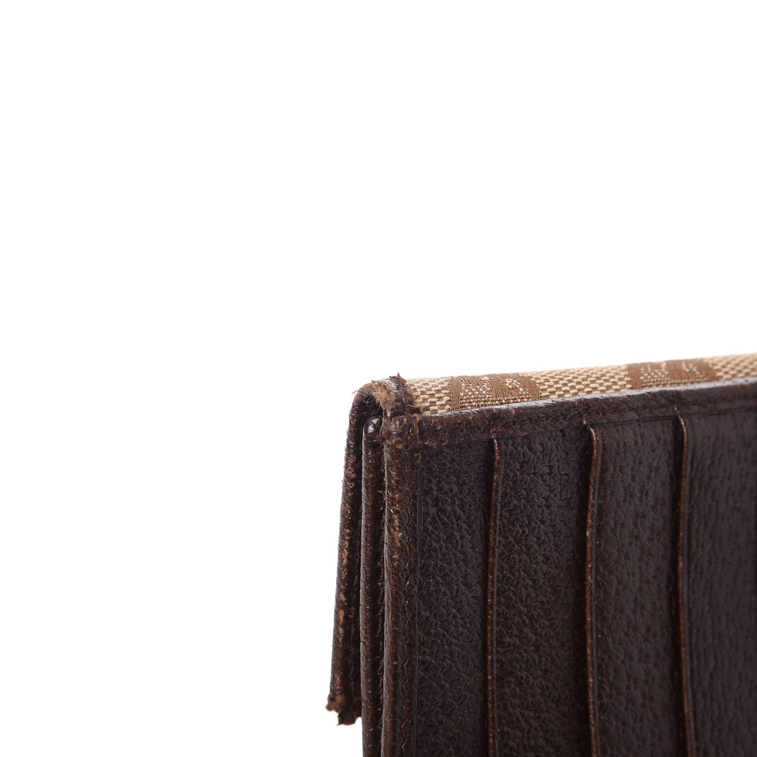 Gucci Monogram Metal Bar Continental Flap Wallet Beige Ebony Dark Brown 17 of 18
