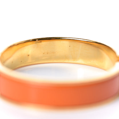 Hermes Enamel Narrow Clic Clac H Bracelet PM Orange 5 of 8