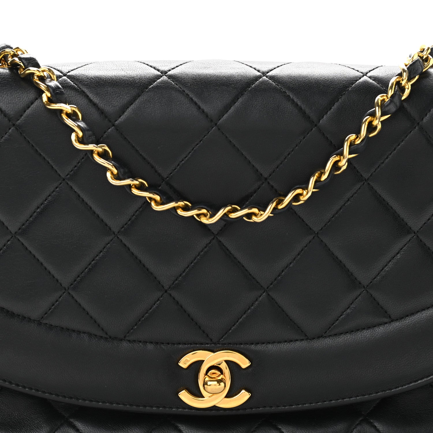 Chanel Lambskin Quilted Medium Single Flap Black 11 of 11
