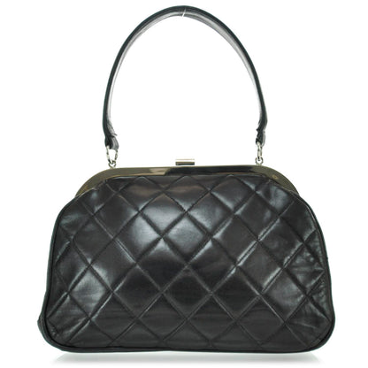 Chanel Lambskin Quilted Handbag Black 3 of 11