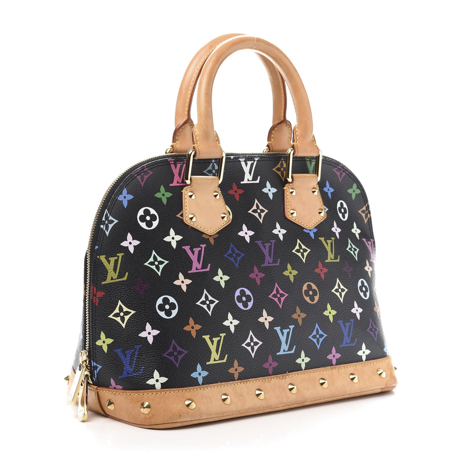 Louis Vuitton Monogram Multicolor Alma Black 3 of 12