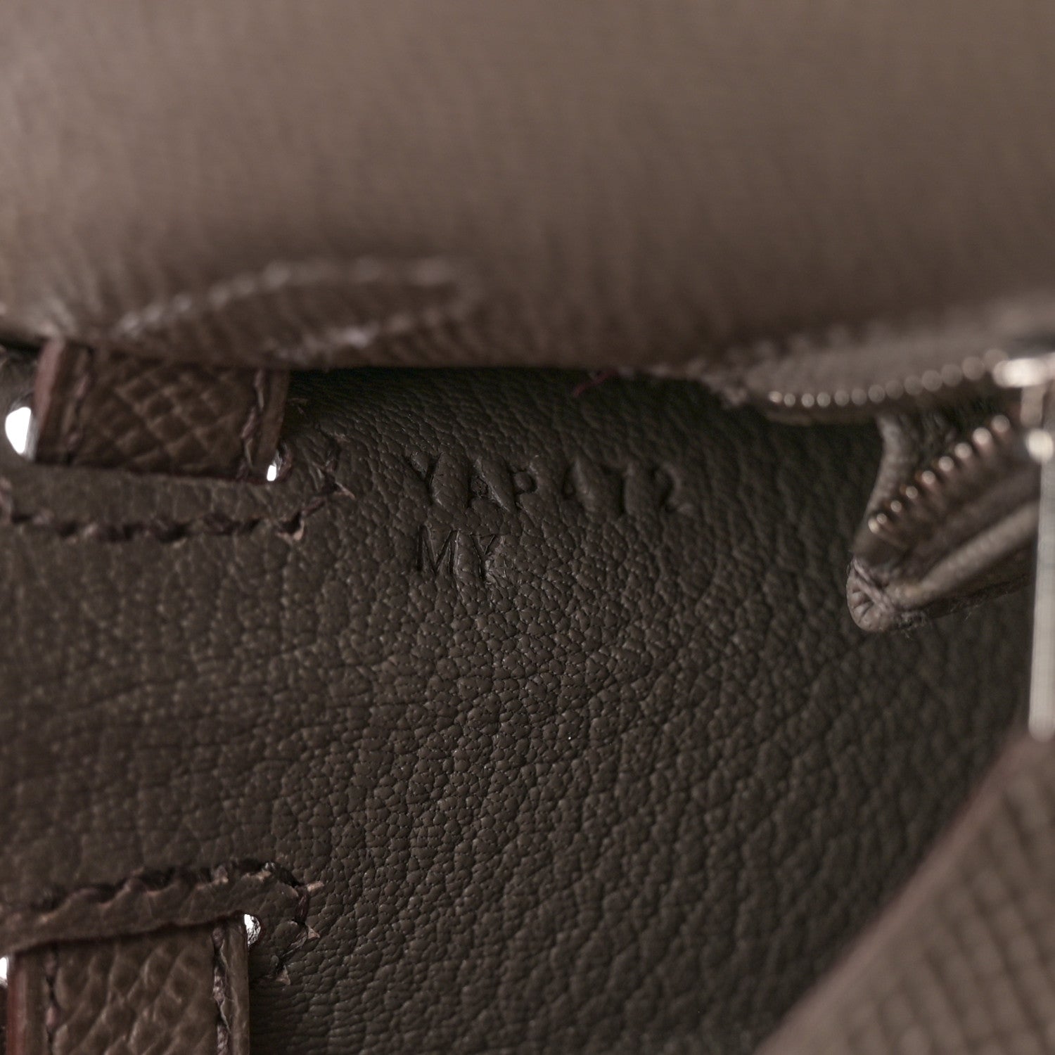Hermes Epsom Kelly Sellier 25 Etain 7 of 12