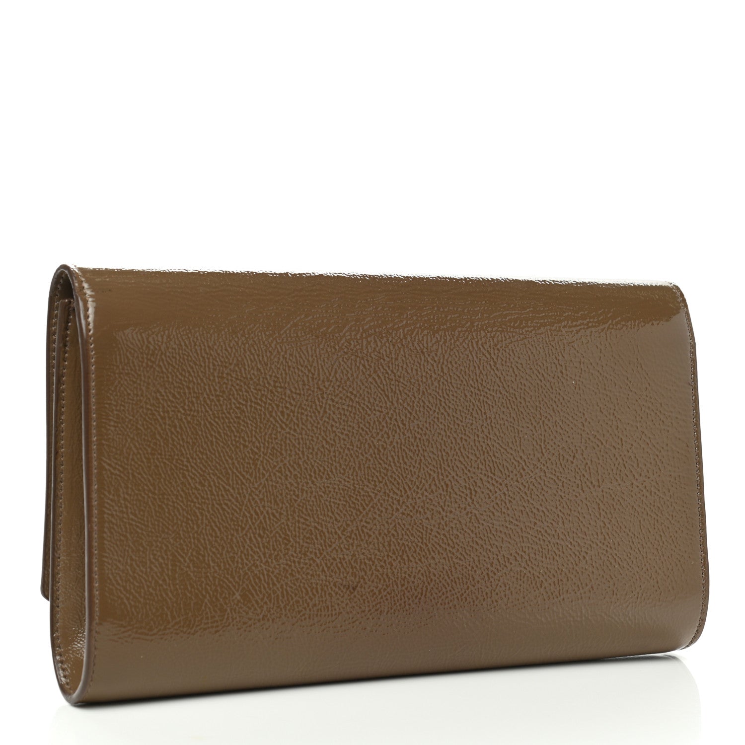 Saint Laurent Textured Patent Calfskin Large Belle De Jour Clutch 2 of 7