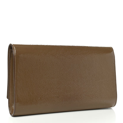 Saint Laurent Textured Patent Calfskin Large Belle De Jour Clutch 2 of 7